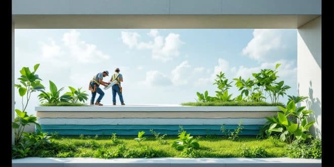 Tout savoir sur l’isolation des toitures plates végétalisées et ses avantages