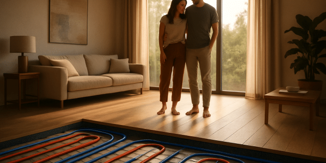 Plancher chauffant rafraîchissant : confort toute l’année